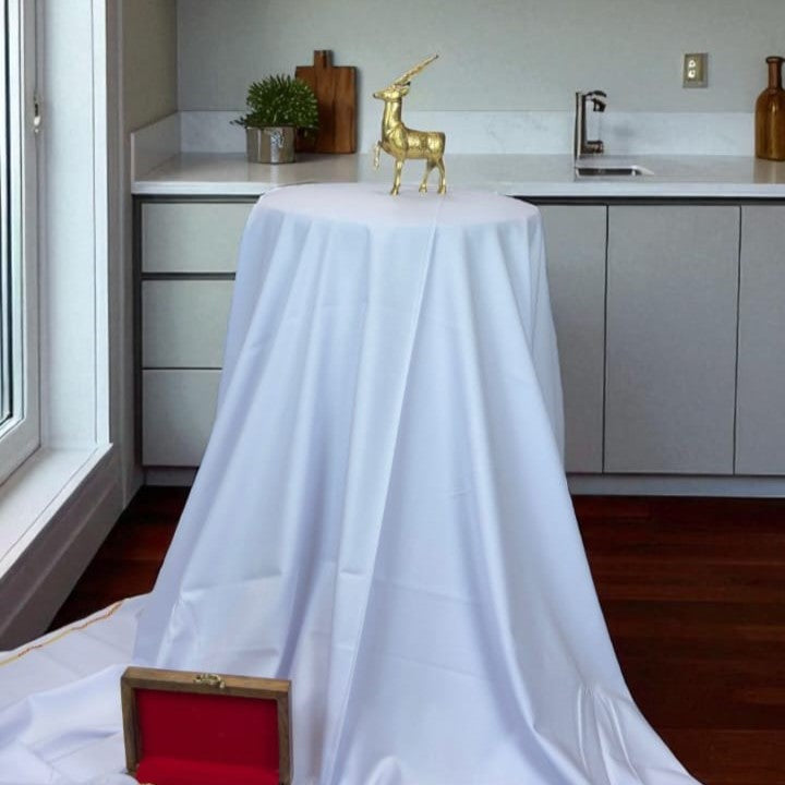 Pristine White Boski - Classic Unstitched Gents Fabric