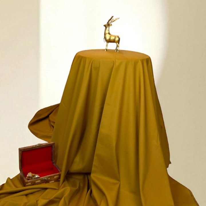 Rich Olive Gold Boski - Bold Autumn Unstitched Fabric