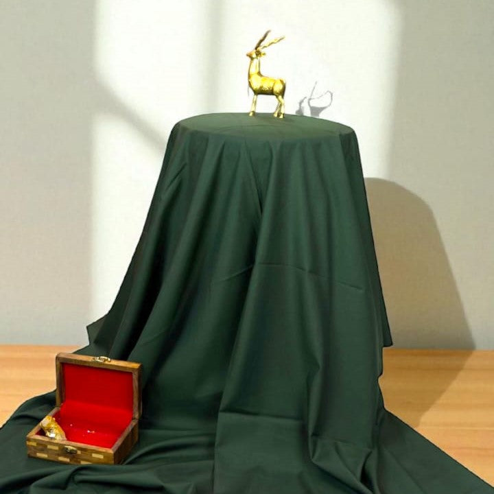 Royal Bottle Green Boski - Premium Unstitched Suit