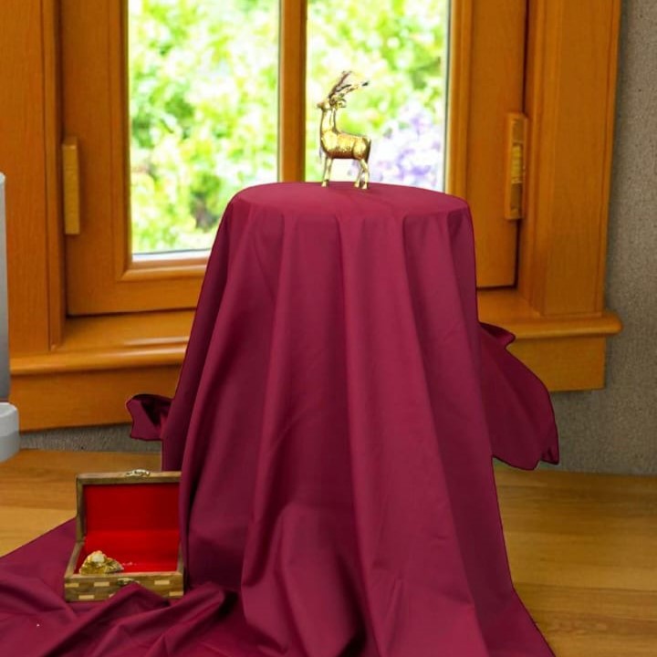 Royal Maroon Boski - Luxurious Formal Fabric