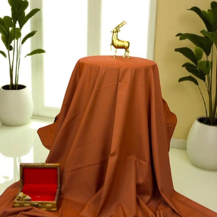 Burnt Terracotta Red Boski - Rich Autumnal Fabric