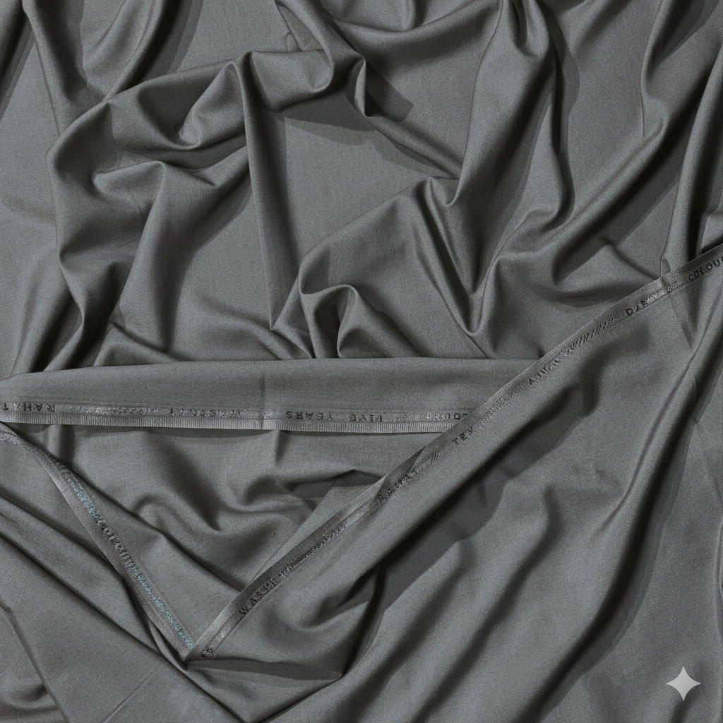 Rahat Washnwear SUIT – Soft Touch, Stylish Finish | 4 SEASON STUFF | CHARCOAL GREY