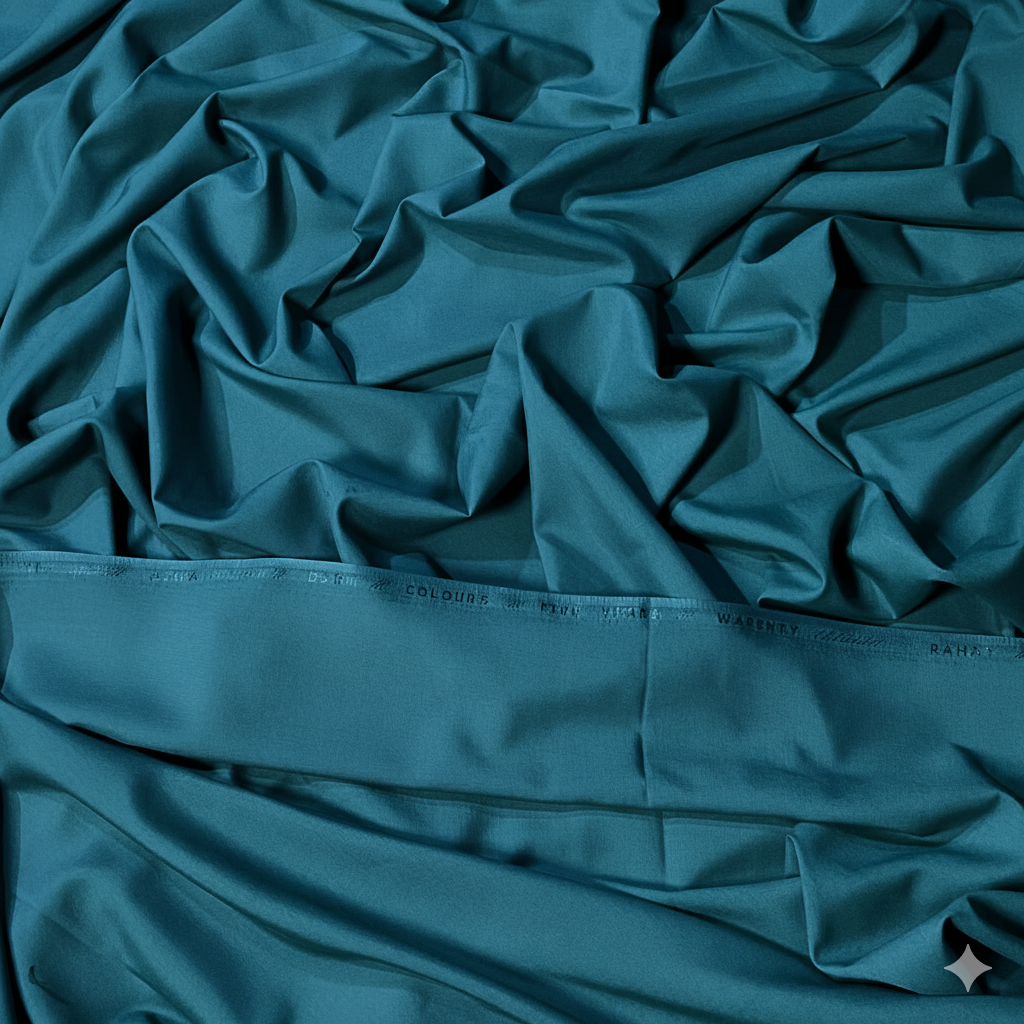 Rahat Washnwear SUIT – Soft Touch, Stylish Finish | 4 SEASON STUFF | PETROL BLUE