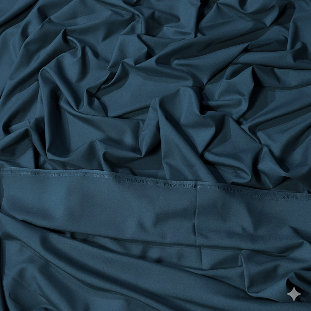 Rahat Washnwear SUIT – Soft Touch, Stylish Finish | 4 SEASON STUFF | SLATE BLUE