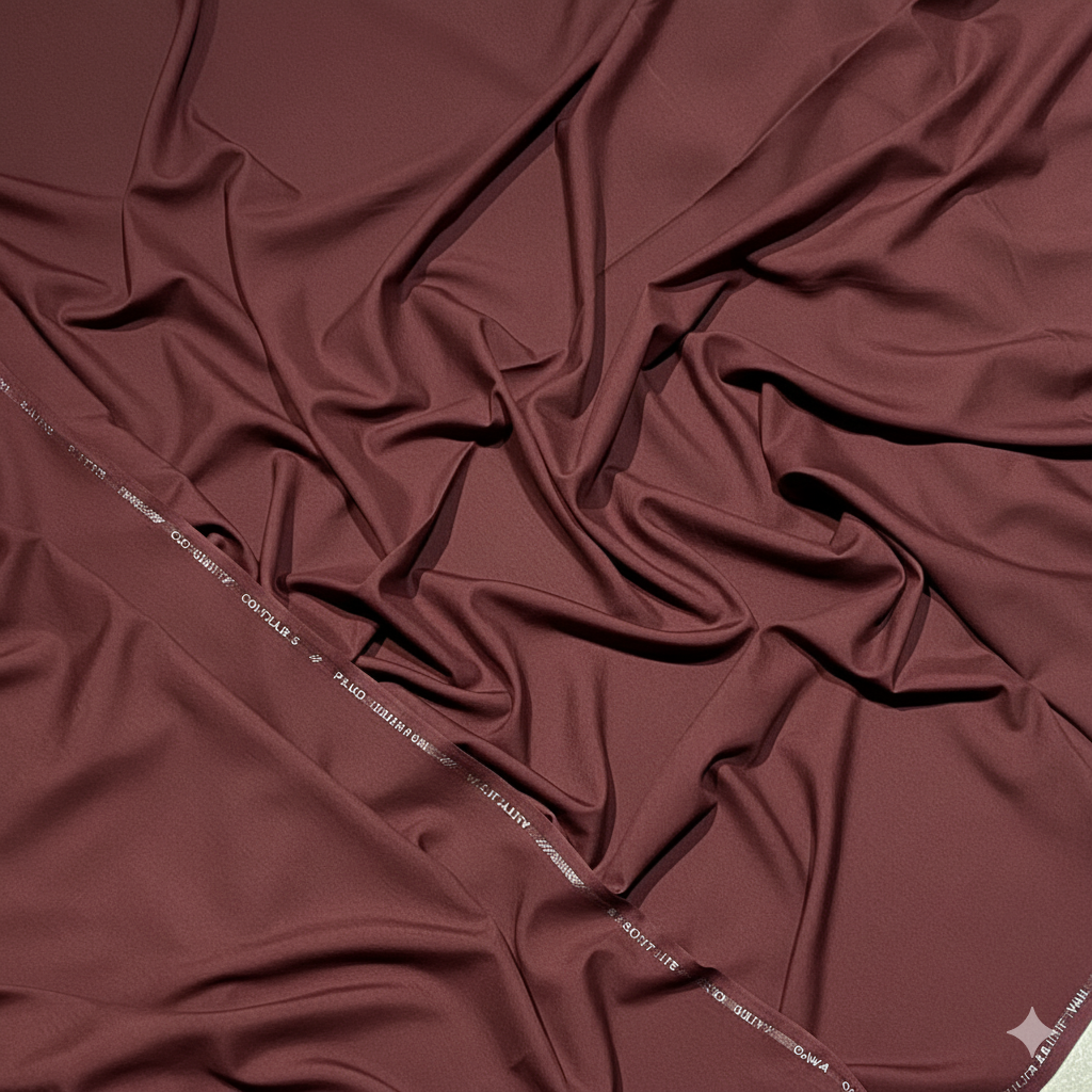 Rahat Washnwear SUIT – Soft Touch, Stylish Finish | 4 SEASON STUFF | MAHROON COLOR