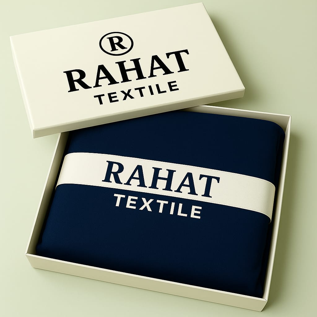 Special Navy Blue Unstitched Suit for Men – Luxury Wash & Wear Fabric